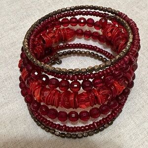 Red Beaded Bracelet